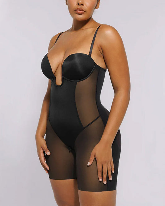 Nexaro™ MeshSmooth-Deep Plunge Bodysuit