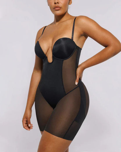 Nexaro™ MeshSmooth-Deep Plunge Bodysuit