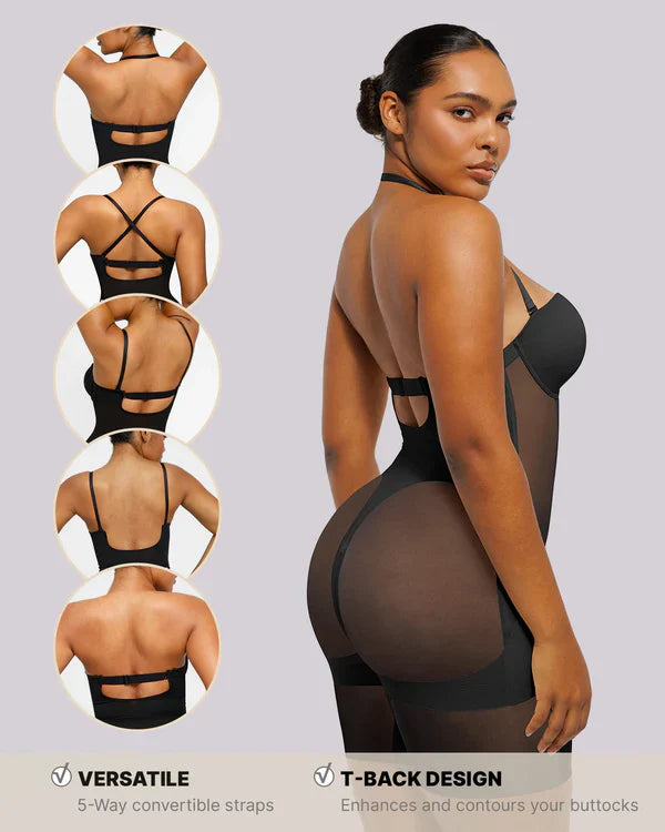 Nexaro™ MeshSmooth-Deep Plunge Bodysuit