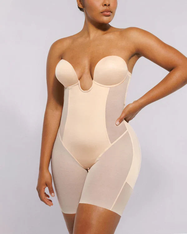 Nexaro™ MeshSmooth-Deep Plunge Bodysuit