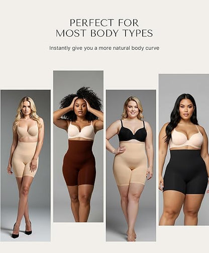 Shapewear Tummy Control Shorts for Women Seamless High Waisted Body Shaper Thigh Slimming Underwear Girdle